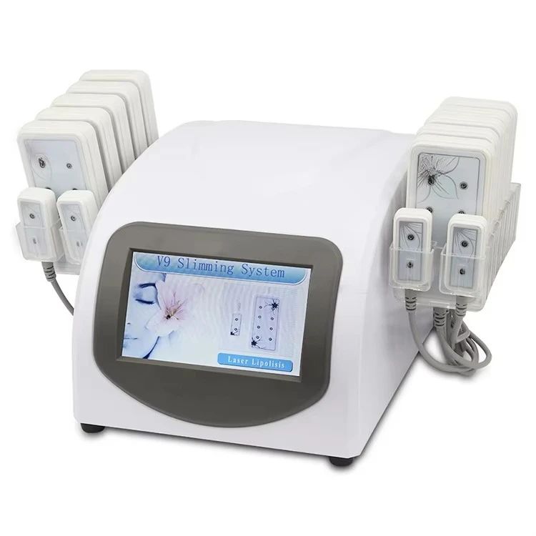 635nm~650nm Slimm.ing Laser Therapy Pad - 14-Pad Lipo Laser Body Slim.ming Be.auty Machine