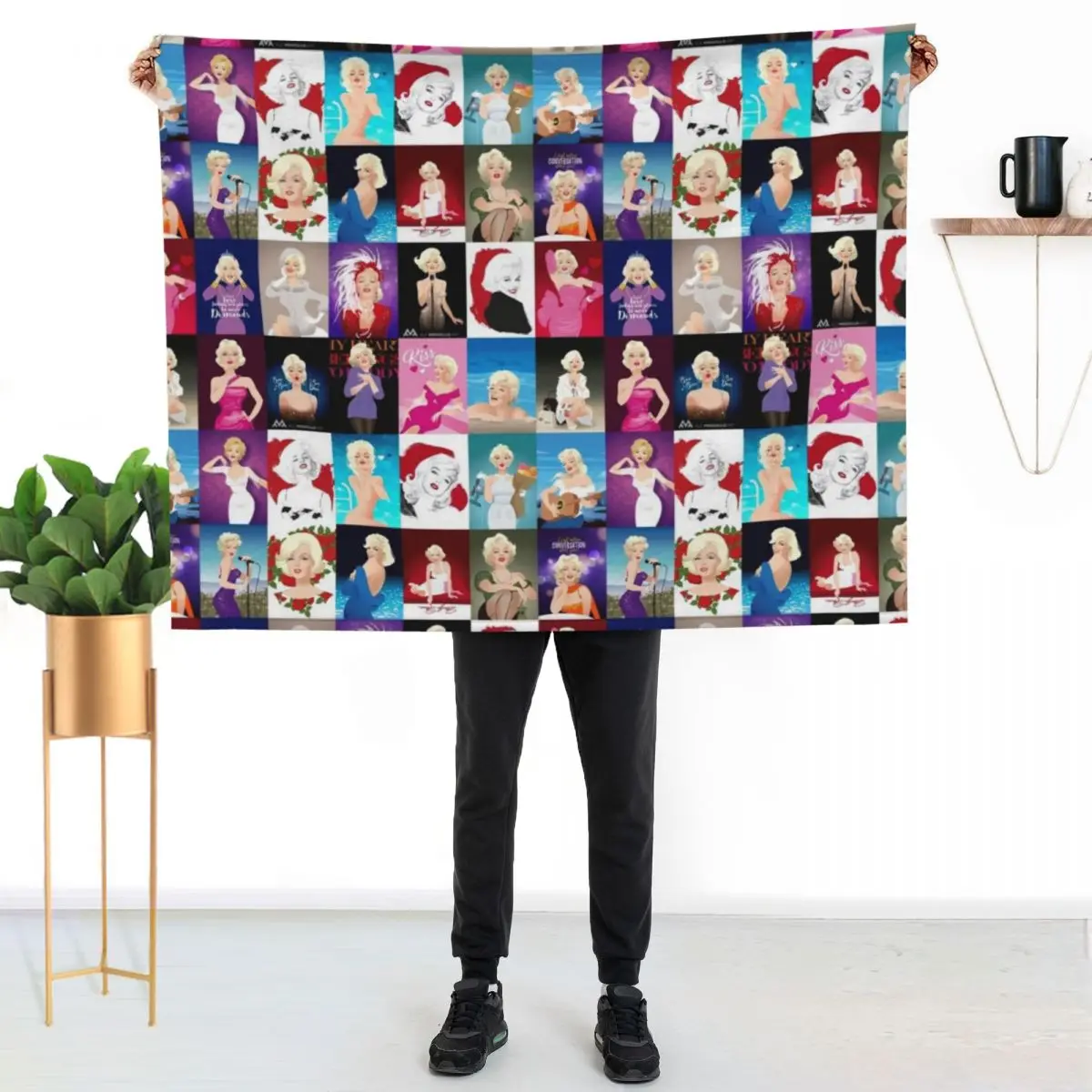 MM Patchwork Throw Blanket Picnic for sofa Summer Beddings Stuffeds Thins Retros Blankets