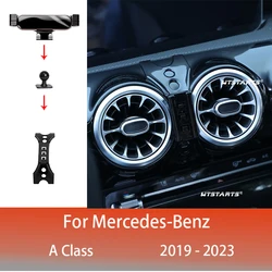 Car Phone Holder Mobile Mount Stand For Mercedes-Benz A Class W177 2019-2022 Adjustable GPS Special Navigation Bracket Accessori