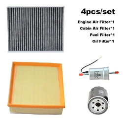 4pcs Filter Set For Changan CS75 PLUS(2th Generation) 2.0T 2022 2023 2024 Engine Cabin A/C Fresh Air Fuel Gas Oil Filter Parts