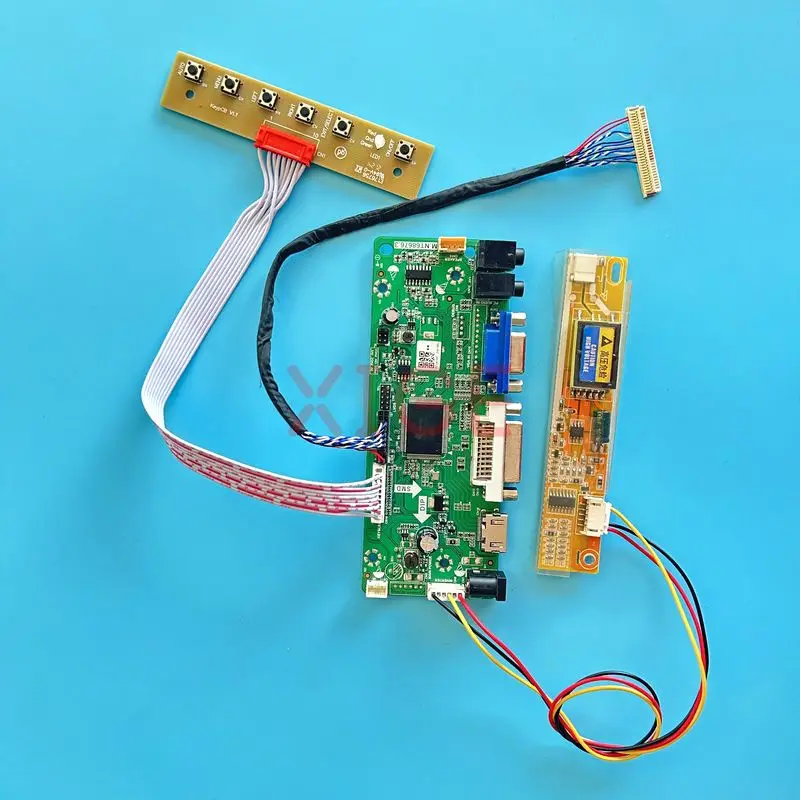 MNT68676 Driver Controller Board Fit LTN141XA-L01 LTN141XB-L02 HDMI-Compatible 1024*768 Kit DIY VGA DVI 1CCFL Monitor 30Pin LVDS