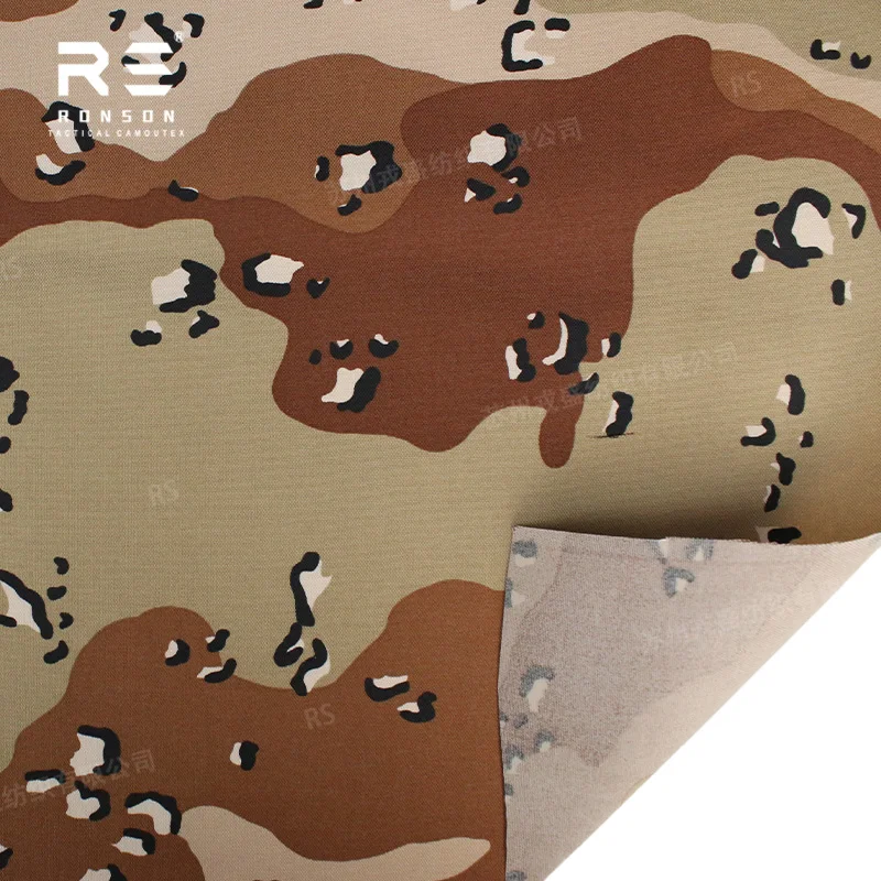 DBDU 500D Nylon Oxford Fabric 6 Color Desert BDU Chocolate Chip Camouflage Tactical Camouflage Tactical Backpack Cordura Fabric