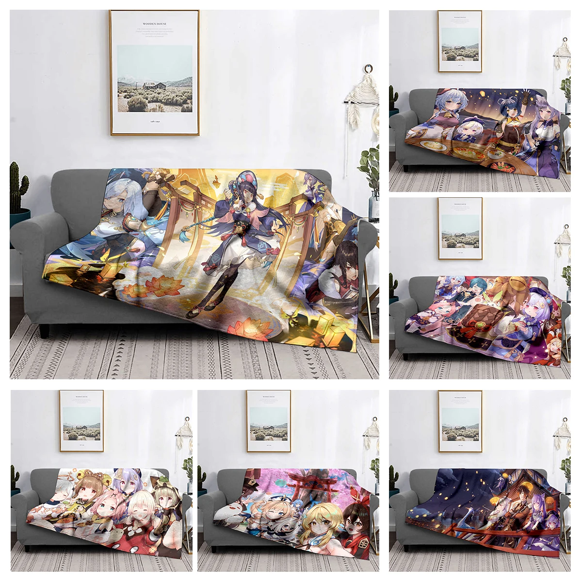 Home decoration plush Sofa blanket Colorful Animal  Bedspread on the bed anime fluffy soft blankets thick blanket for winte