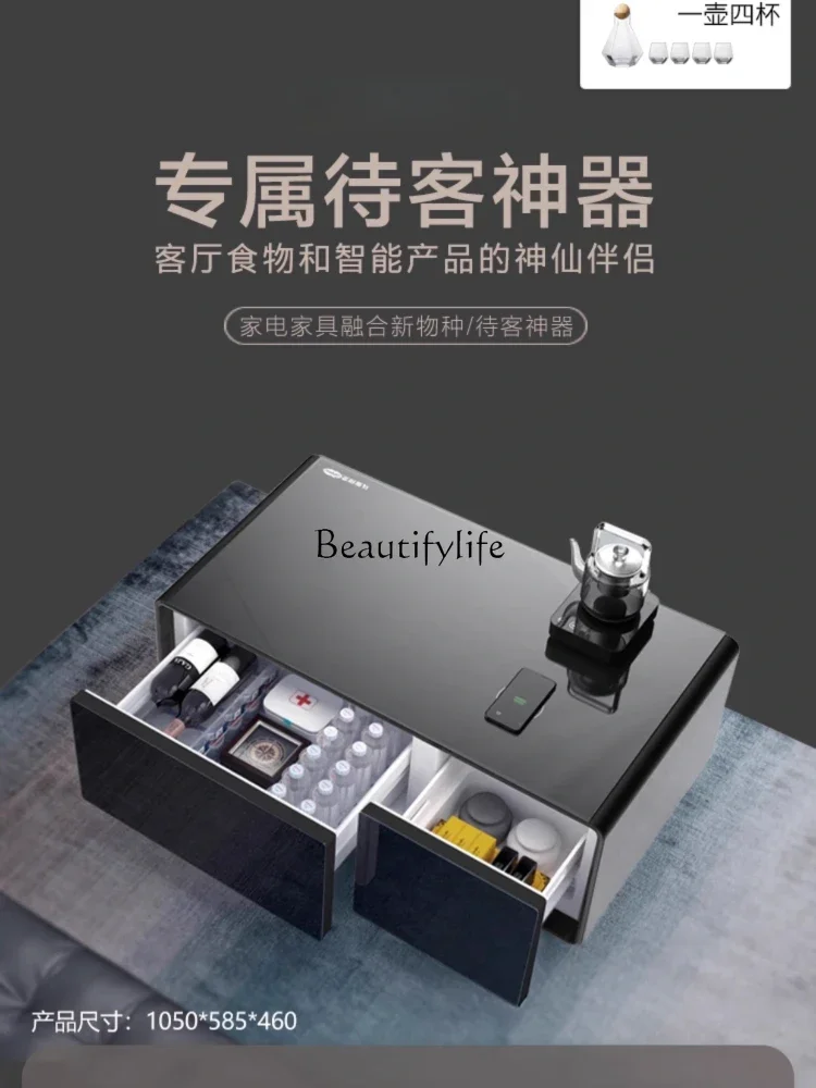 4 * ثلاجة متكاملة مزدوجة الأغراض ذكية متعددة الوظائف التبريد والتجميد مكتب شقة صغيرة منزلية #2