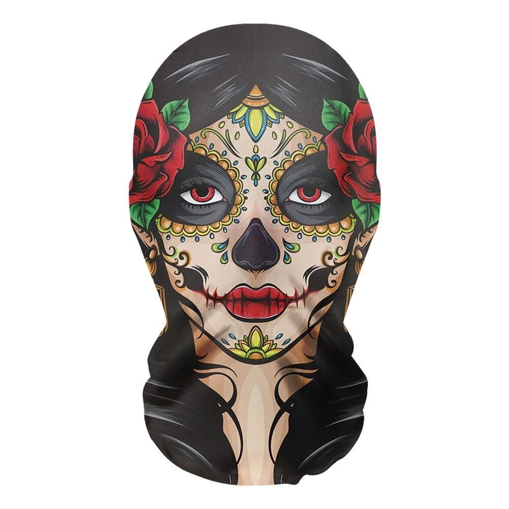 شبح الوجه محاكاة ساخرة واقية من الشمس أغطية الرأس مضحك كامل الوجه بالاكلافا الذئب بالاكلافا قبعة الهالوين