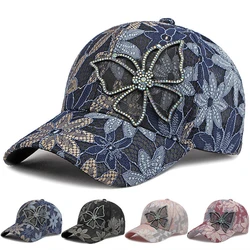 Hot Sale Fashion Women Cap Butterfly Flower Pendant Baseball Cap Female Outdoor Adjustable Streetwear Summer Trucker Hat
