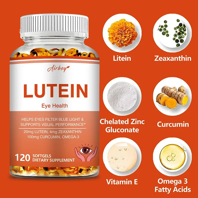 Lutein - Supports Eye Health, Relief From Fatigue, Tiredness, Blue Light, Dry Eyes and Vision Health