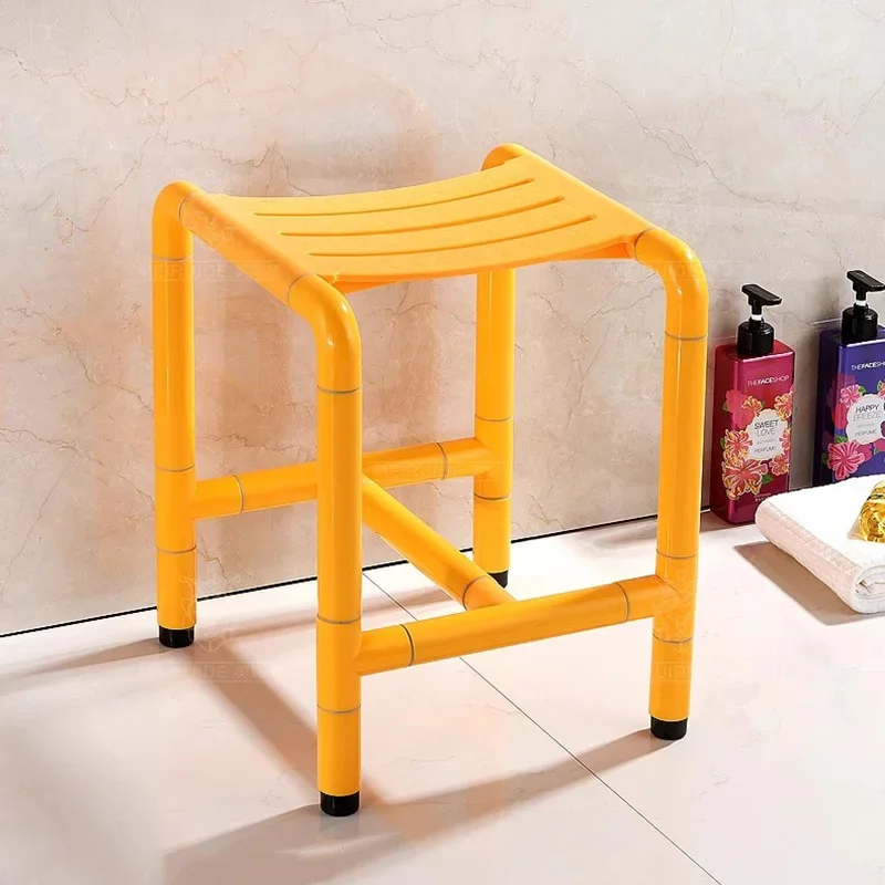 Sedie da bagno per anziani bianche Poggiapiedi per doccia Sedie da bagno portatili ergonomiche Sgabello pieghevole Mobili Para El Hogar