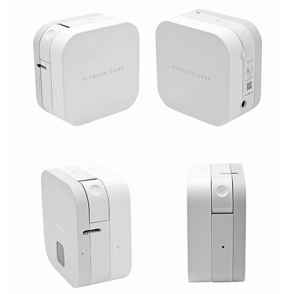 Brother-impresora de etiquetas PT-P300BT P touch Cube, Mini fabricante de etiquetas con Bluetooth, 3 paquetes de 9/12mm, 221 231, Cassette de cinta