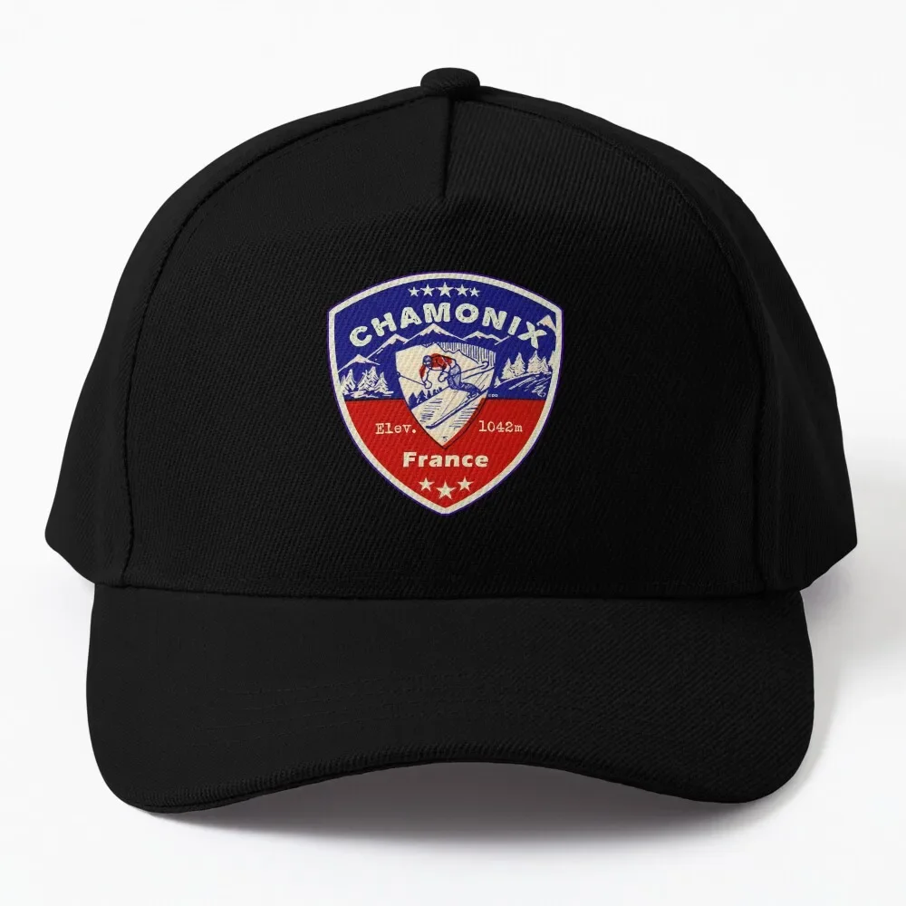 Chamonix France Skiing Ski Mountains Skier Baseball Cap sun hat Gentleman Hat Icon Beach Hat Girl Men'S