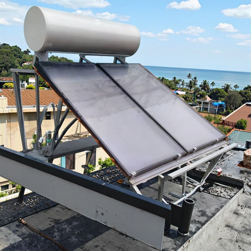 Tank Energy Saving Garage Direct-Plug200L Split Outdoor Flat-Plate Solar Water Heater Pressurized Enamel-Lined Inner