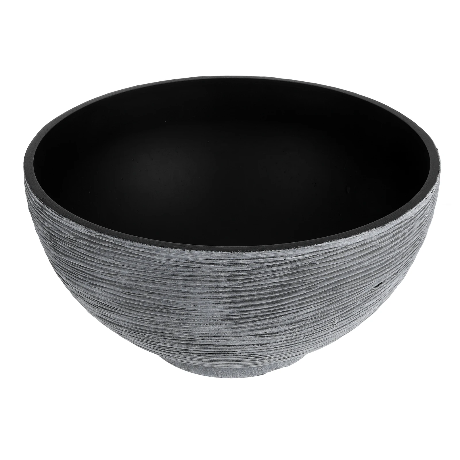 

Imitation Stone Lotus Flower Pot Hydroponic Plant Container for Water Lily Grey PP Office Balcony Garden Decor Plastic Flowerpot