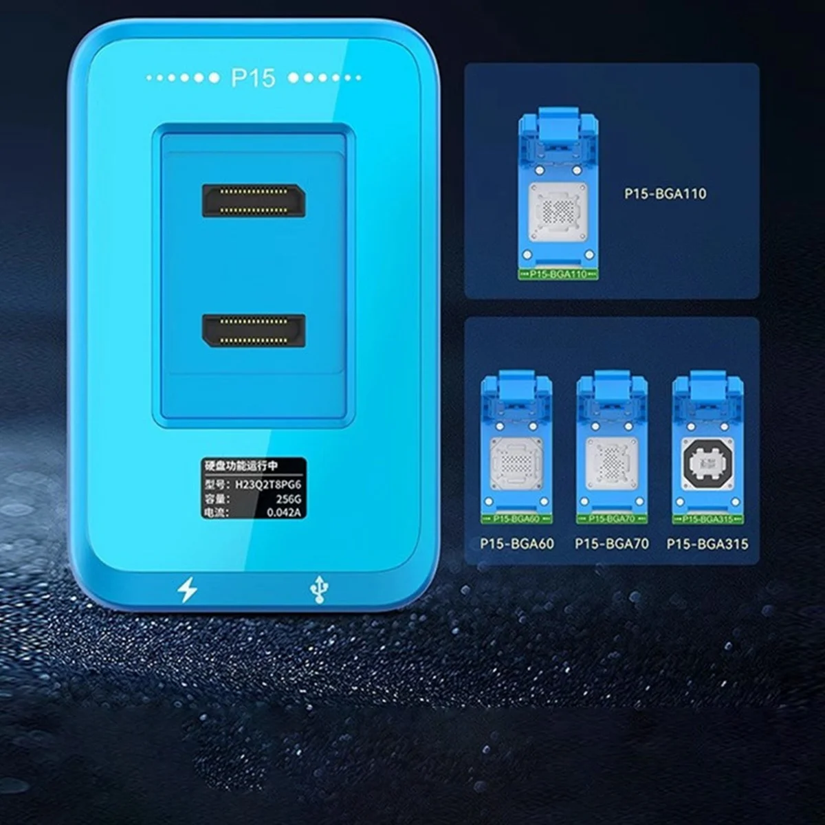 مبرمج P15 وحدة القرص الصلب آيفون 8 8P X XR XS MAX 15 Pro لأداة كتابة تعديل البيانات NAND SYSCFG 60 سهلة التركيب-