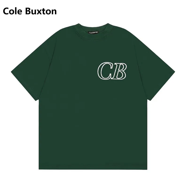 Cole Buxton Minimalist Slogan European Streetwear Brand Relaxed-Fit Pure Cotton Short-Sleeve T-Shirt Base Layer