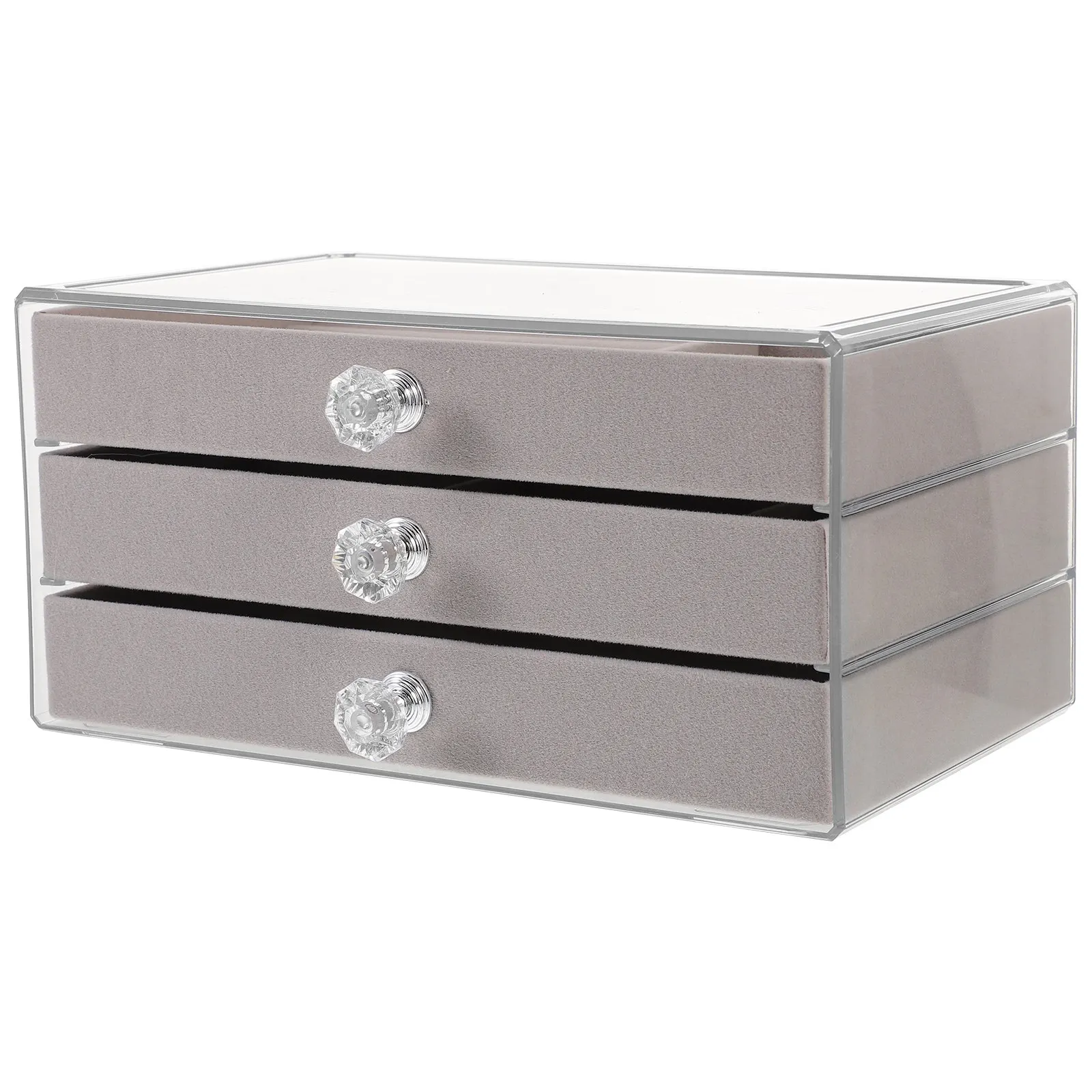 Multifunctional Jewelry Storage Box Stackable Organizer Drawer Desktop Case for Necklace Bracelet Earring Storage Jewelry