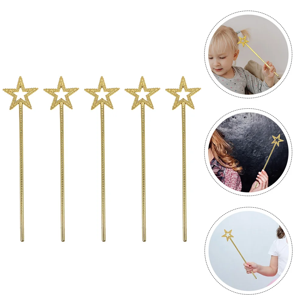 

8Pcs Star Fairy Sticks Bright Lightweight Handheld Props Ideal for Birthday Party Stage Performance Play