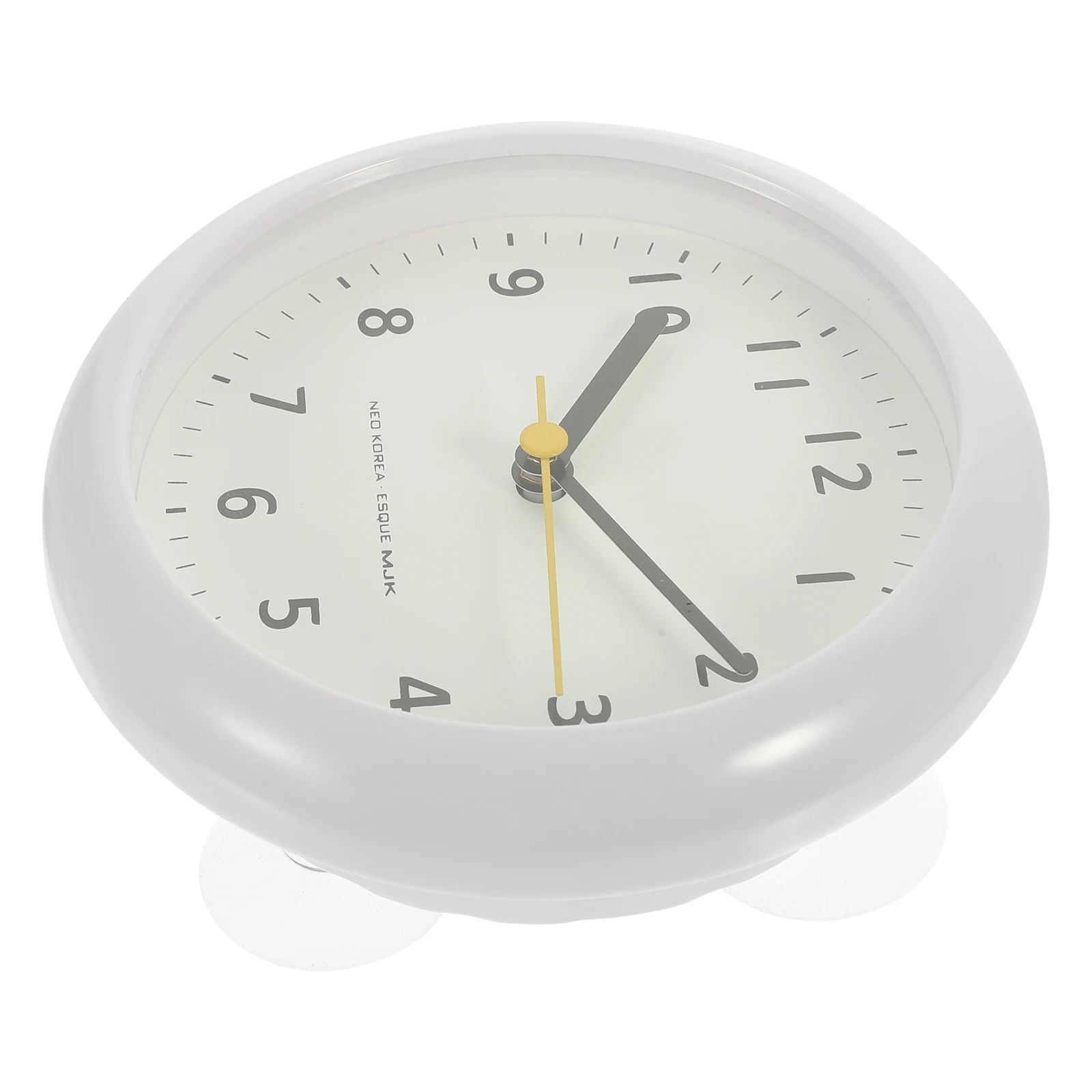 

1pc Silent Alarm Clock Creative Round Desktop Mute Table Decorative Mini Clock For Home Office Bedroom Simple Style Ring Bell