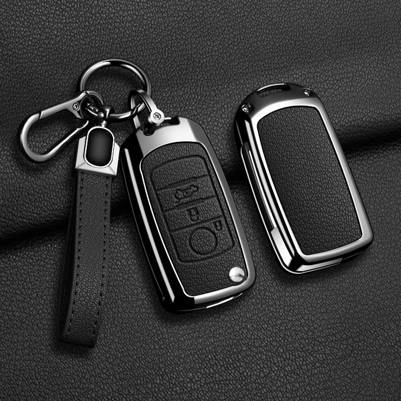 Zinc Alloy Flip Key Case Cover Shell For FIAT Tipo Toro Nuovo Freedom 500X Doblo Argo Grazie Protector Keyless Fob Accessories