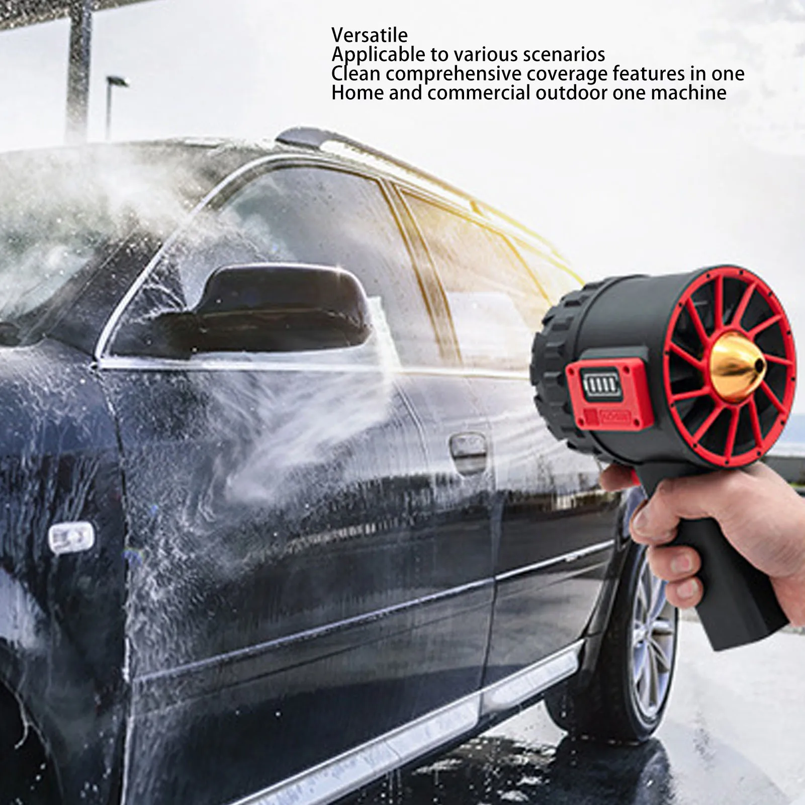 Electric Air Duster Professional Efficient Stepless Speed Adjustable Jet Dry Blower Portable Jet Fan for Computer Keyboard Car