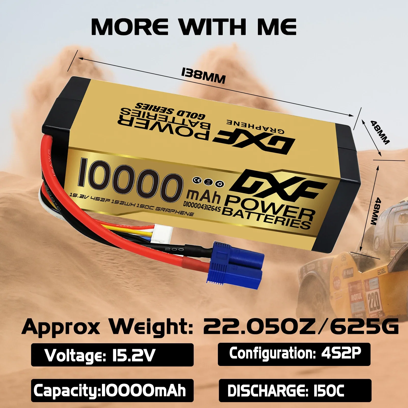 10000mah lipo 4S bateria 15.2v 150c caso rígido bateria com conector xt90 para carro caminhão tanque rc buggy truggy corrida hobby