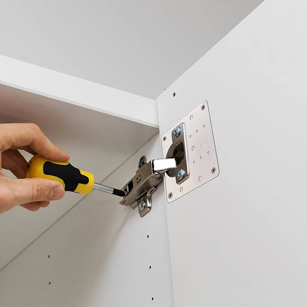 10 قطعة مفصل الباب مفصلات الأبواب من الفولاذ المقاوم للصدأ خزانة المفصلي طقم لوحة إصلاح الأبواب صندوق خشبي أثاث المنزل الأجهزة #6