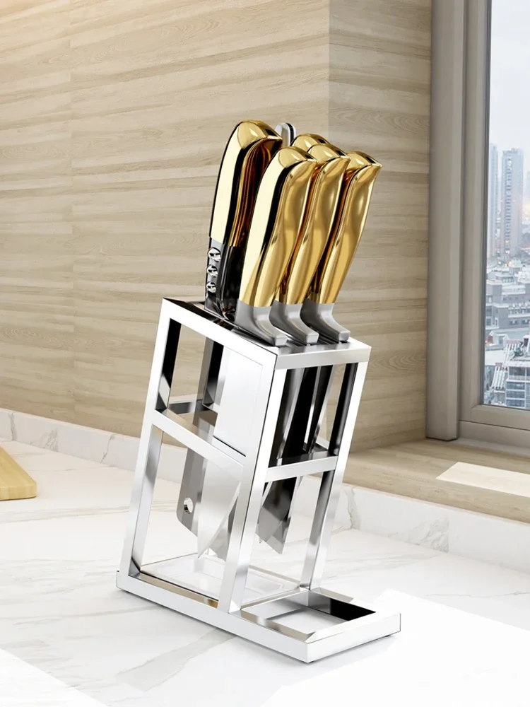 Knife holder, knife holder, storage rack, kitchen supplies, multifunctional storage rack, household countertop