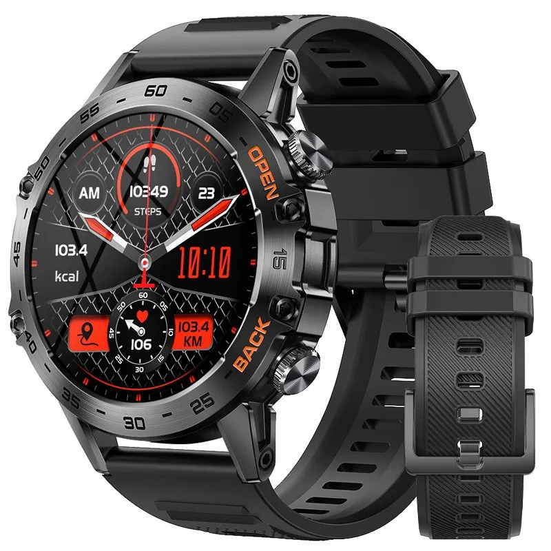 LIGE New1.39 "Bluetooth Anruf Smart Uhr Männer Outdoor Sport Fitness Herzfrequenz Gesundheit Überwachung Smartwatch für Android IOS telefon