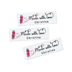 Custom Ironing Labels, Personalized Name, Clothing Labels, Fabric tags,Brand Labels, handmade tags(YT172)