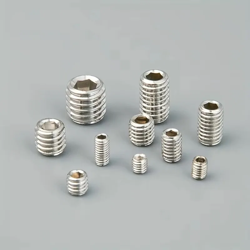 200pcs Stainless Steel Hex Socket Set Screw Grub Screws Cup Point Assortment Kit M3-M8 With Plastic Box