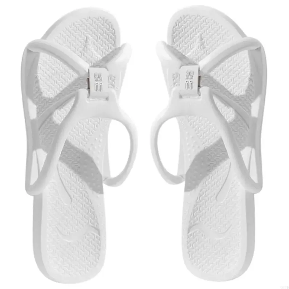 

Fashion Portable Women Folding Slippers Non-slip Soft Slides EVA Shoes Flat Heels Comfortable Travel Sandals Hotels