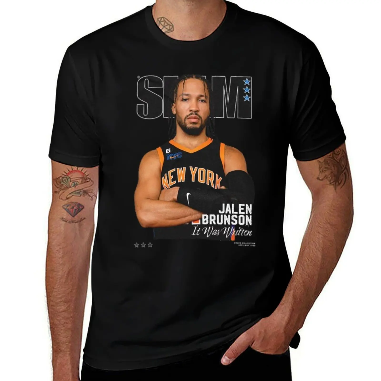

Slam Cover Tee Jalen Brunson T-Shirt anime football t shirt sublime men graphic t shirts