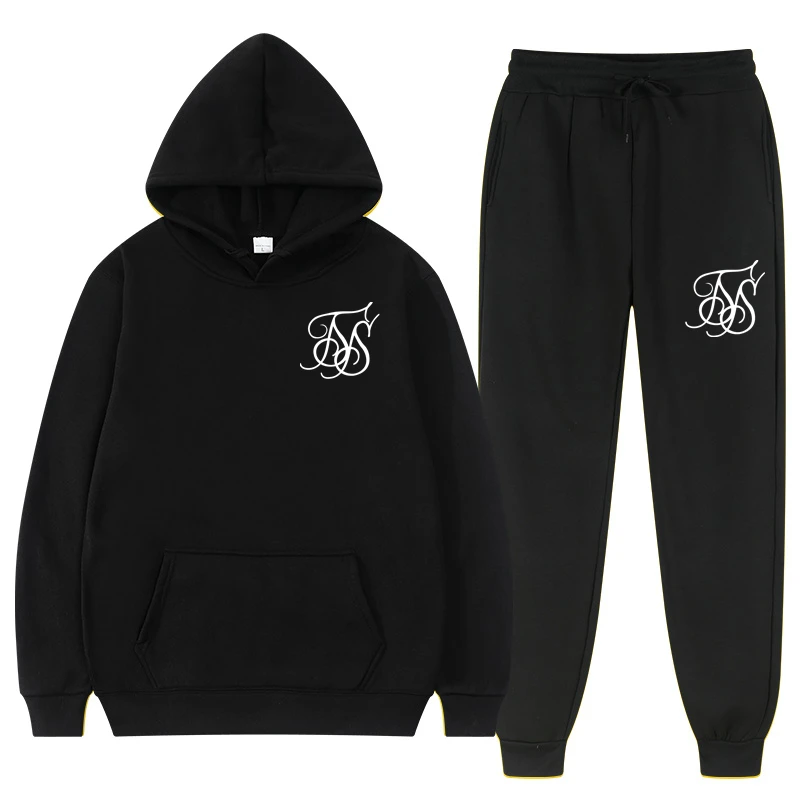 2026 New Autumn/Winter Hoodie Set for Men Fashionable High Quality Personalized Printed Casual Comfortable and Warm Set