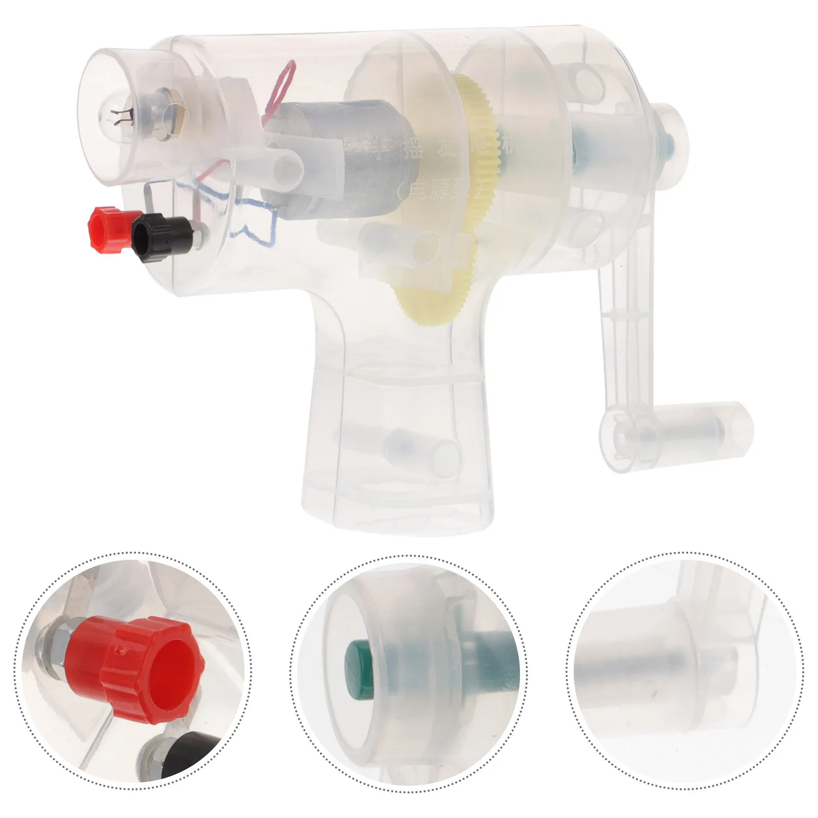 

Hand Crank Generator Experimental Equipment Science Projects Electric Generator Portable Manual Energy Conversion Tool Kids Stem