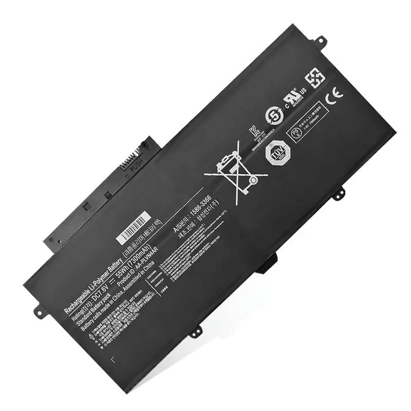 

7.6V 55Wh/7300mAh AA-PLVN4AR Laptop Battery for Samsung NP940X3G NP910S5J NP930X3G NT910S5J NT940X3G 1588-3366 BA43-00364A