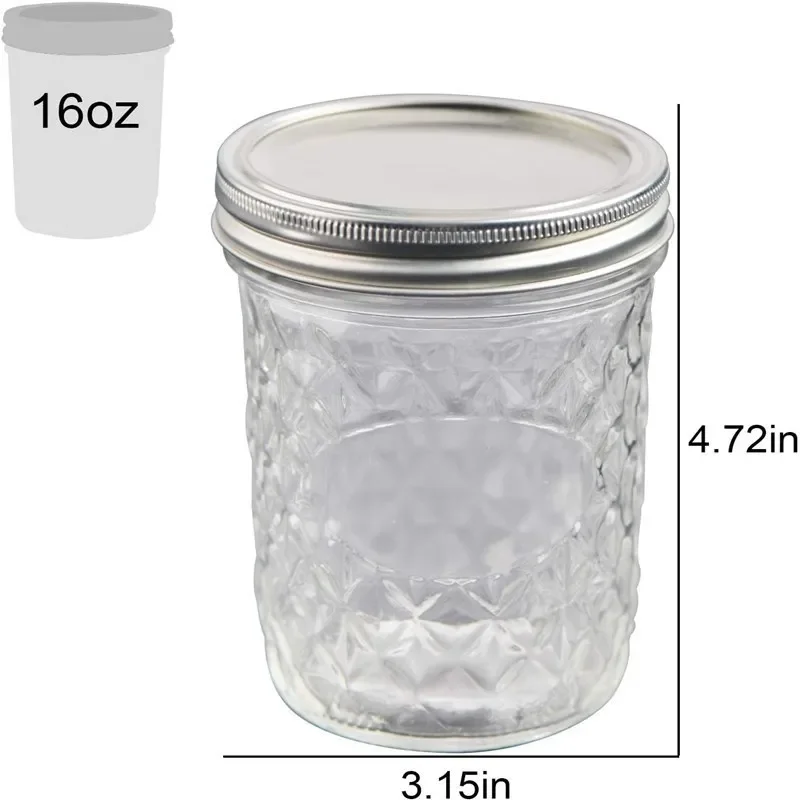 Ball Regular Mouth Mason Jar 100/250/350/500/650ML Jam Jelly Honey Wedding Favors Food Small Canning Jars With Airtight lids