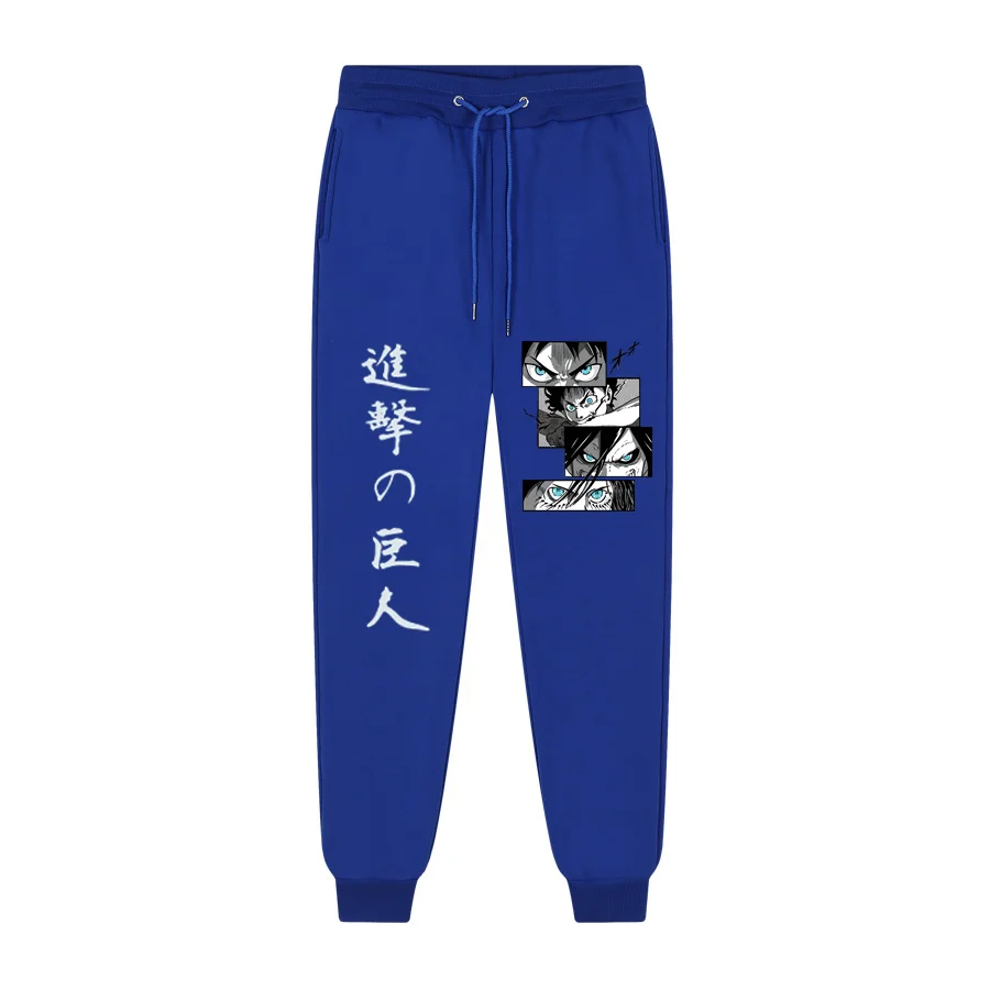 2022 Anime Attack on Titan Fashion Print PatchworkPants Harajuku Men\'s Pants Joggers Male Trousers Casual Sweatpants Sweatpants