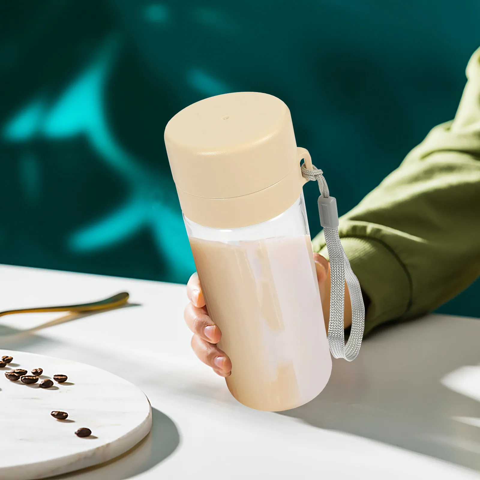 

Портативная бутылка для воды 350 мл, герметичная пластиковая кружка для активного отдыха, путешествий, бизнеса, походов, кемпинга, рыбалки