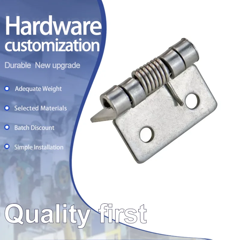 1-Inch 304 Stainless Steel Spring Hinges for Industrial Electrical Cabinet Doors And Mechanical Equipment