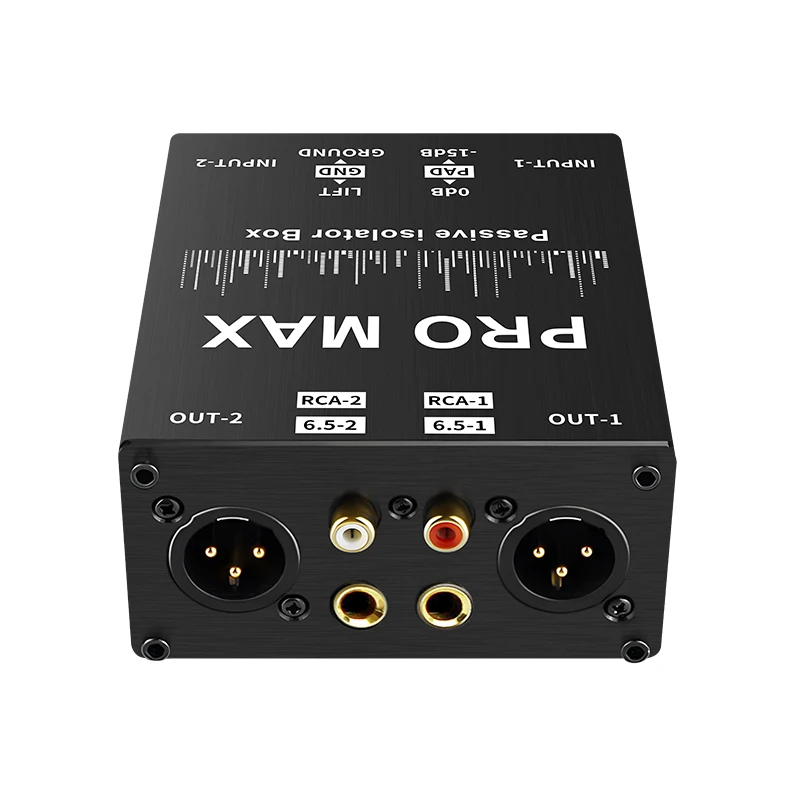 6.35 Audio Professional Mono Common Ground Audio Black Audio Isolator Filtering To Eliminate Current Sound Balancing Adapter