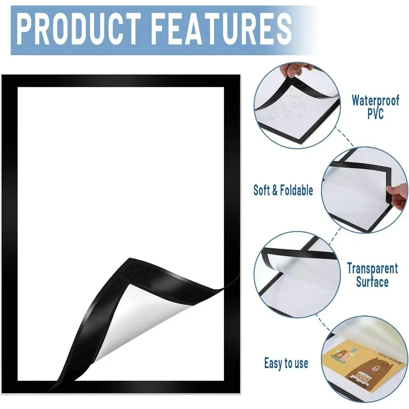 Rectangular Magnetic Photo Frame A3/A6 Self Adhesive