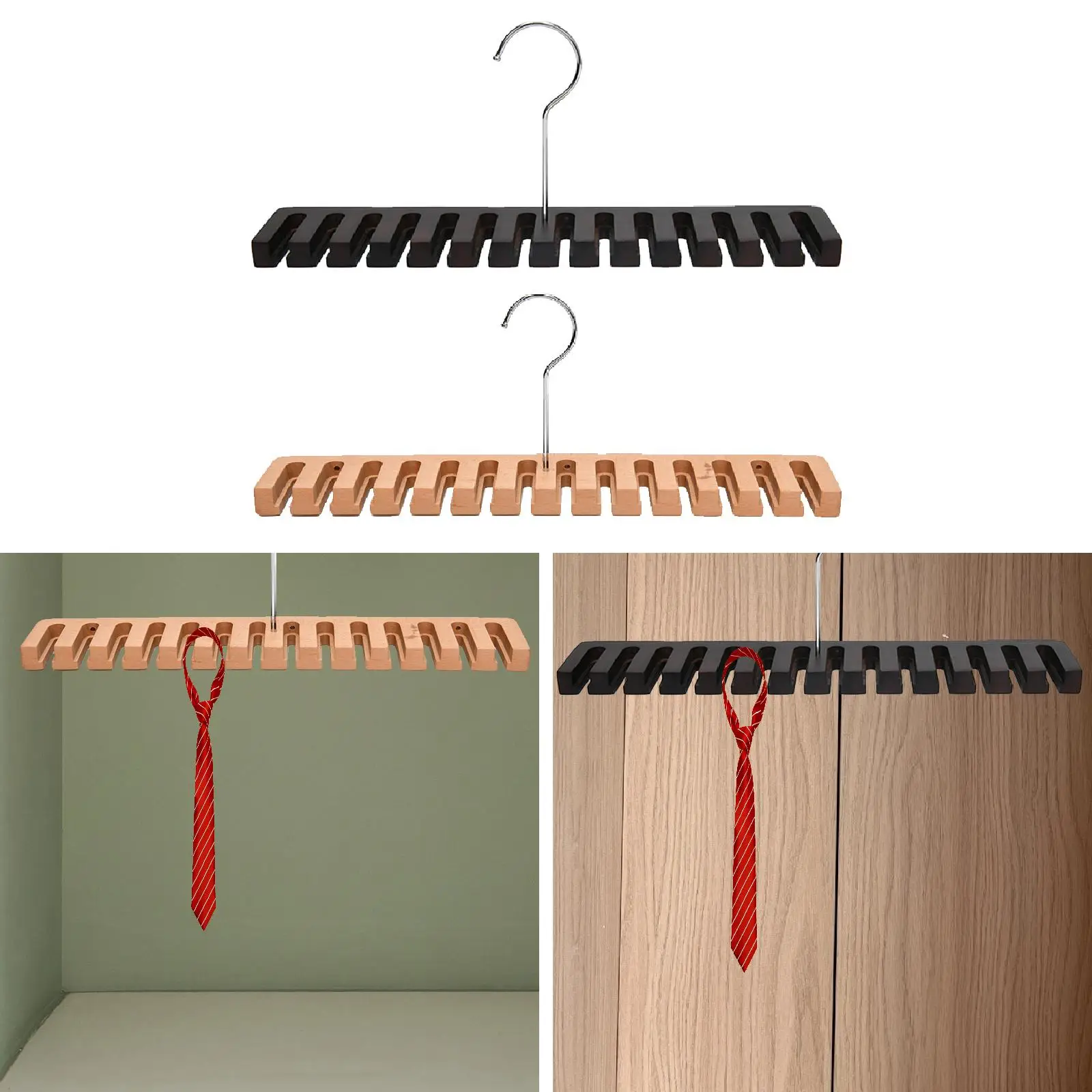 Belts Rack 14 Slots Multifunction Storage Organizer for Men Women Scarves