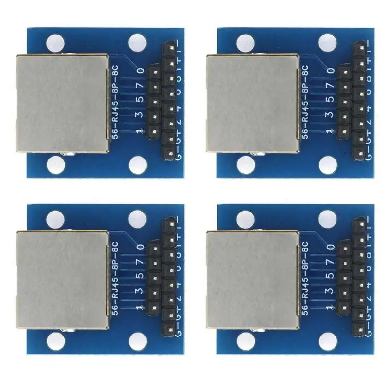 652F LED Featured RJ45 to DIP2.54 Adapter PCBs for Real Time Networking Monitoring