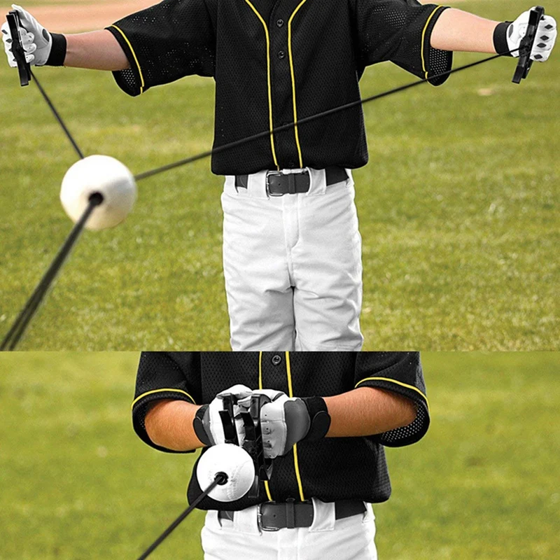 Baseball Batting Trainer Portable PU Swing Training Device Practice Tool Baseball Training Accessories For Beginner