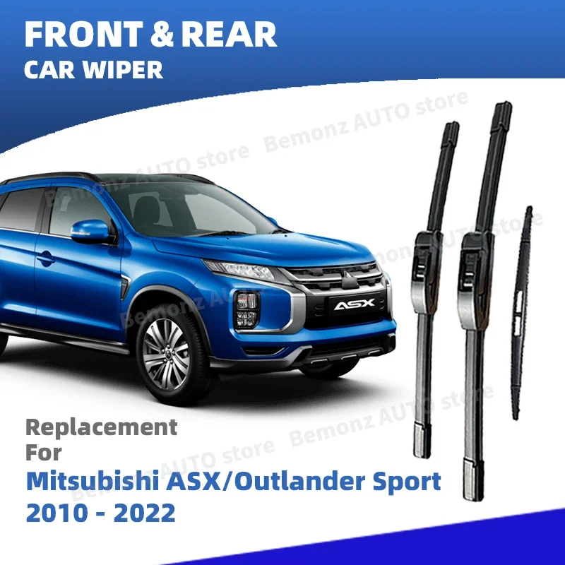LHD Front Rear Windshield Wiper Blade For Mitsubishi ASX Outlander Sport 2010-2022 RVR Accessories 2011 2012 2016 2017 2019 2020