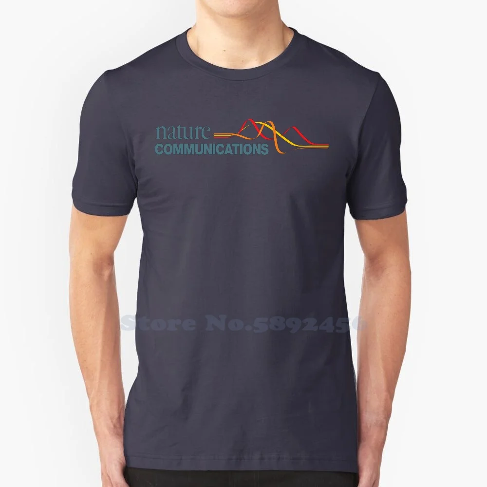 Nature Communications Logo High-quality T Shirts Fashion T-shirt New 100% Cotton Tee