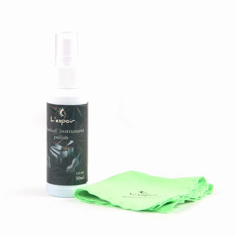 

Musical Instrument Care Two-piece Set, Guitar Panel Cleaner Two-piece Set, Musical Instrument Cleaning Care Oil Wipe Cloth Set