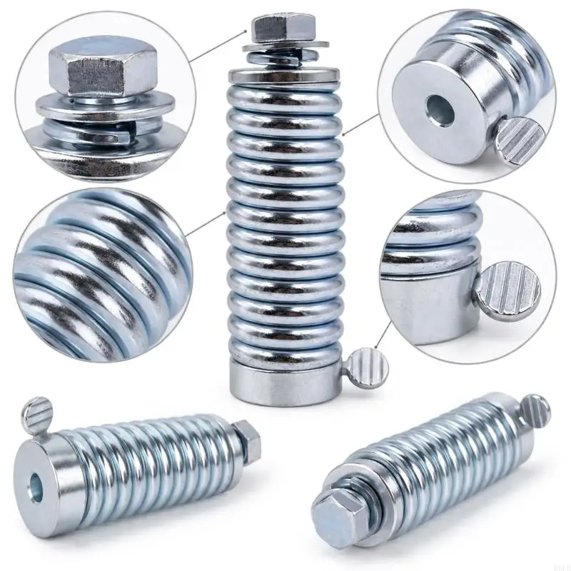 Carbon Steel Motorcycle Flagpole Spring Mount with End Fastener and Quick-Release Hardware for for UTV 1/2'' Poles Mounting R6FB
