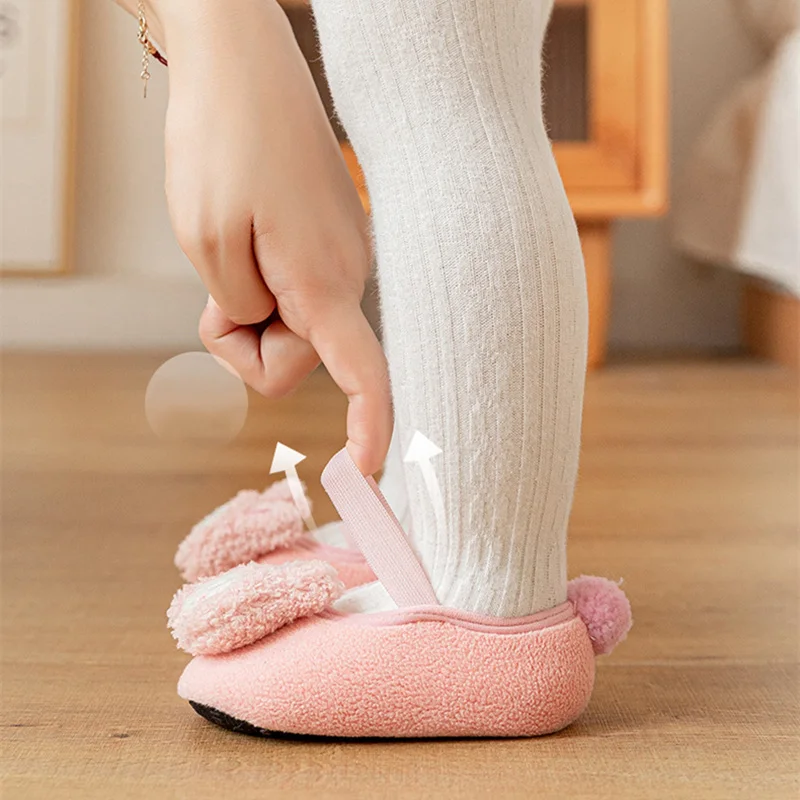 Baby Warm Winter Cartoon Boots Toddler Soft Sole Anti-Slip Infant Prewalker Newborn Crib Sock Shoes First Walkers