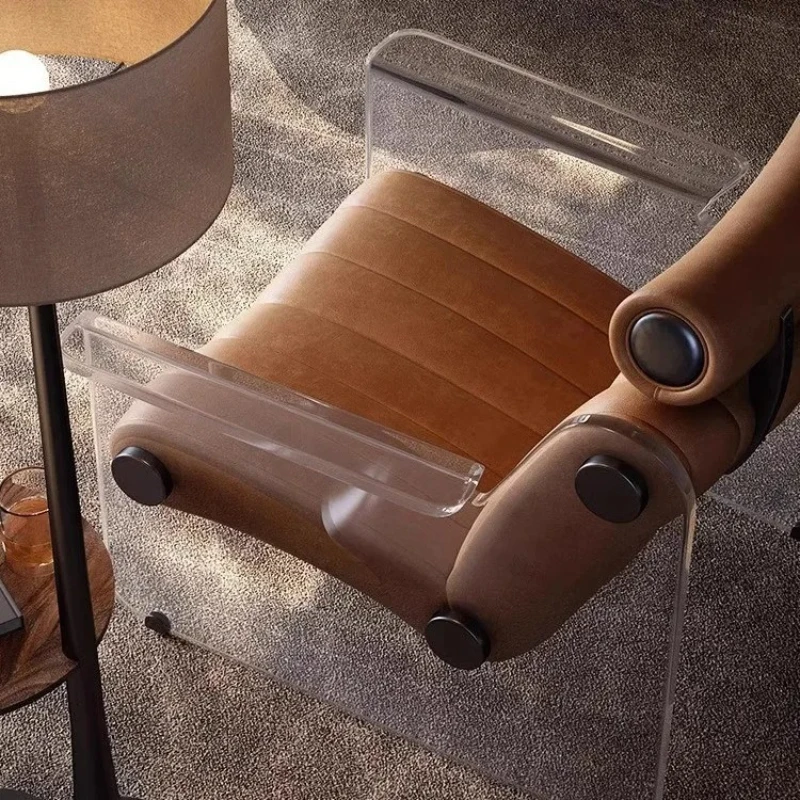 

Minimalist - style acrylic suspended single leisure chair for living room internet - celebrity lazy sofa chair