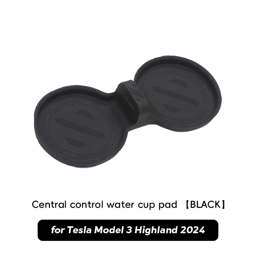 

Non-Slip Water Cup Mat Waterproof Spill-Proof Coaster Slots Silicone Drink Holder for Model Y Launch 2025 Model 3 highland 2025